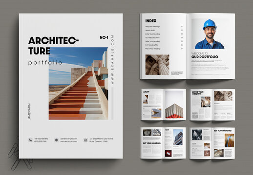 Elegant Modern Architecture Portfolio Brochure Template