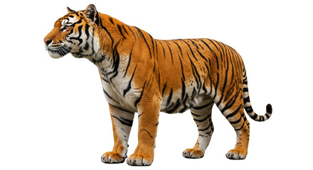 Obraz premium Tiger transparent PNG background
