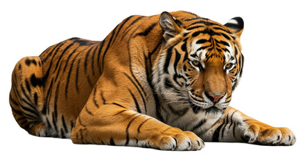 Obraz premium Tiger transparent PNG background