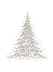 Decorative christmas fir forest with tree branches, festive december celebration and holiday graphic png.