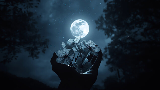 永遠へ捧げる月下の献花