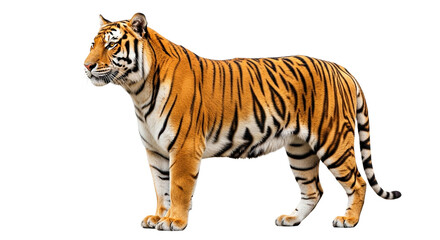 Obraz premium Tiger transparent PNG background