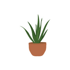 Beautiful potted flowers with pink and blue blossoms in a yellow pot. Perfect for floral design, home decoration, botanical illustration, greeting cards, and vector art.