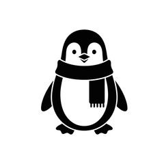 penguin with scarf