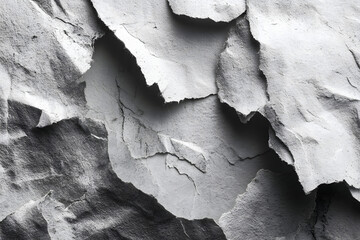 Naklejka premium Old ripped torn blank black and white fly posters tetures backgrounds grunge ceased crumpled paper vintae collage placards empty sace for text