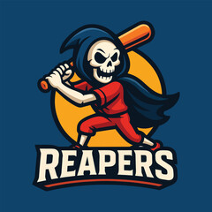 Reapers Logo Template | Custom Grim Reaper Mascot Design