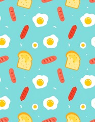 Cute breakfast pattern