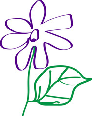 vector illustration of a flower