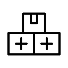 boxes line icon