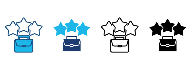 Testimonial Icon Set With Multiple Styles. Vector Illustration