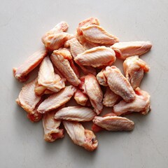 Pile of Raw Chicken Wings