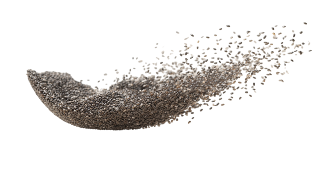 flying chia seed isolated on transparent background Remove png,