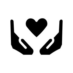hands glyph icon