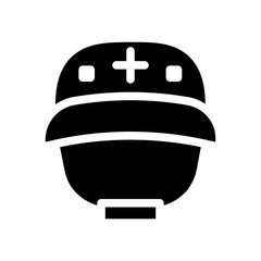 helmet glyph icon