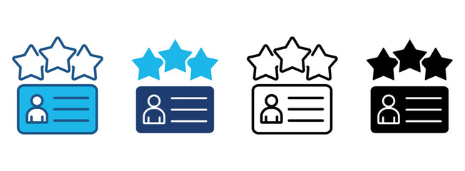 Customer Icon Set With Multiple Styles. Vector Illustration