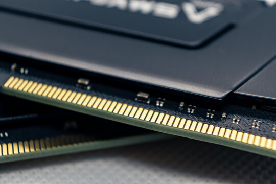 DDR4 DRAM memory modules. Desktop PC memory parts for assemble