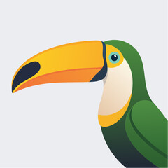 Naklejka premium Colorful Toucan Portrait