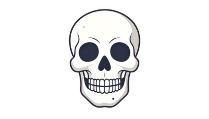 Cartoon skull graphic