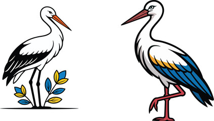 ukraine stork bird design