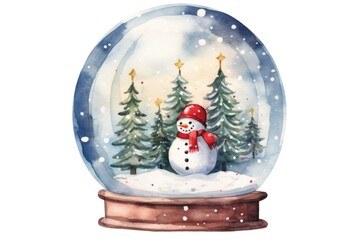Snowglobe christmas snowman winter.