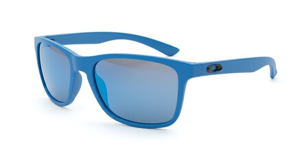 Stylish blue sunglasses, ideal for eye protection, showcasing modern design and clarity
