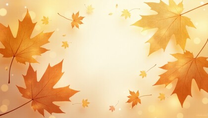 Fototapeta premium Maple Leaves Background