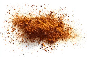 Spice blend, scattered on white