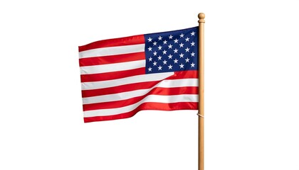 Obraz premium american flag waving