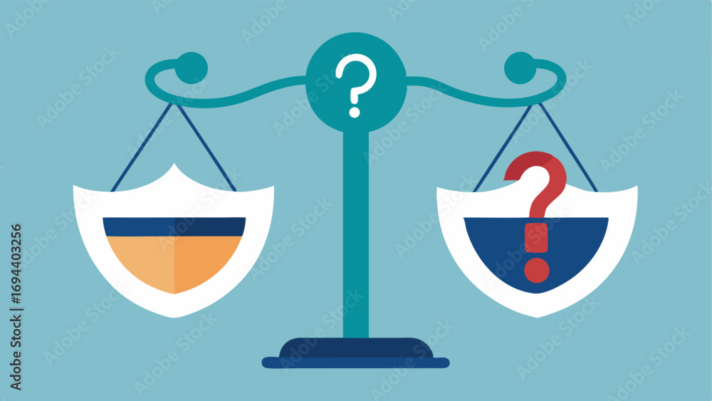 Poster ethical considerations a balanced scale with one side showing the benefits of gene editing like a sh