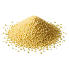 Close-Up of Yellow Couscous Pile