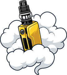 SMOKE AND VAPOR ILLUSTRATION