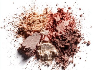Crushed eyeshadows in various shades (1)