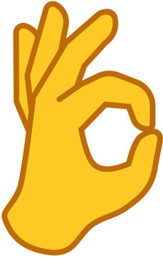 VECTOR EMOJI Hand Icon ok