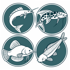 set of fish icons
