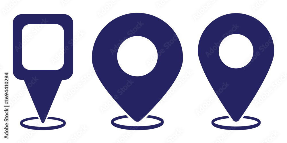 Poster location icon symbol , map pin place marker. location pointer icon symbol in flat style. navigation 