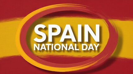 Spain national day celebration with vibrant colors, a tribute to spanish culture and heritage