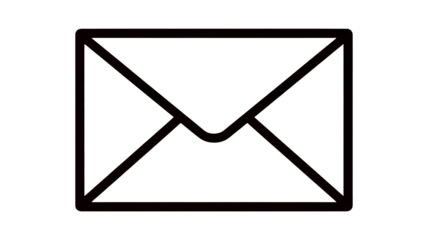 Email icon with modern design for digital communication and electronic messaging needs