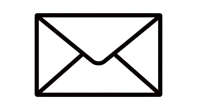 Email icon with modern design for digital communication and electronic messaging needs