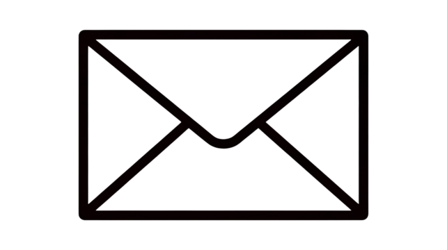 Email icon with modern design for digital communication and electronic messaging needs