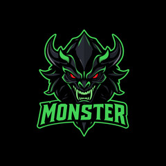 Venomous Dark Monster Mascot Logo