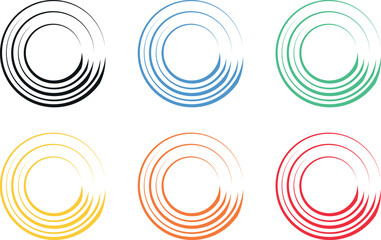 Abstract Circle Swirl Spiral Pattern Design – Colorful Round Twirl Vector Illustration with Geometric Lines, Waves, Shapes, Symbols and Texture – Modern Decorative Blue Light Art Icon Wallpaper.