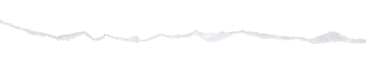 torn or ripped white paper edge isolated on transparent png background,realistic torn paper...