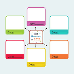 Editable Scrapbook Layout for Best Memories of 2025