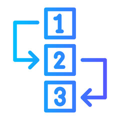 step-by-step icon