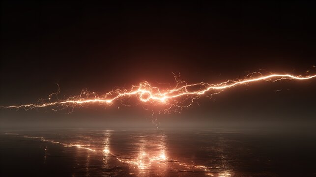 Bright purple laser beam cuts through a dark room, creating a striking contrast and dynamic lighting effect. Modern, futuristic ambiance with vibrant glow