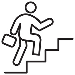 Career Growth Outline Icon