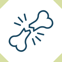 Obraz premium Broken Bone Icon