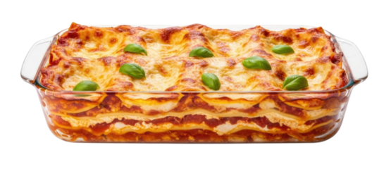 Baked Lasagna Pan Isolated Cutout Transparent PNG