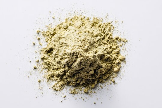 Light yellowish-tan powder pile