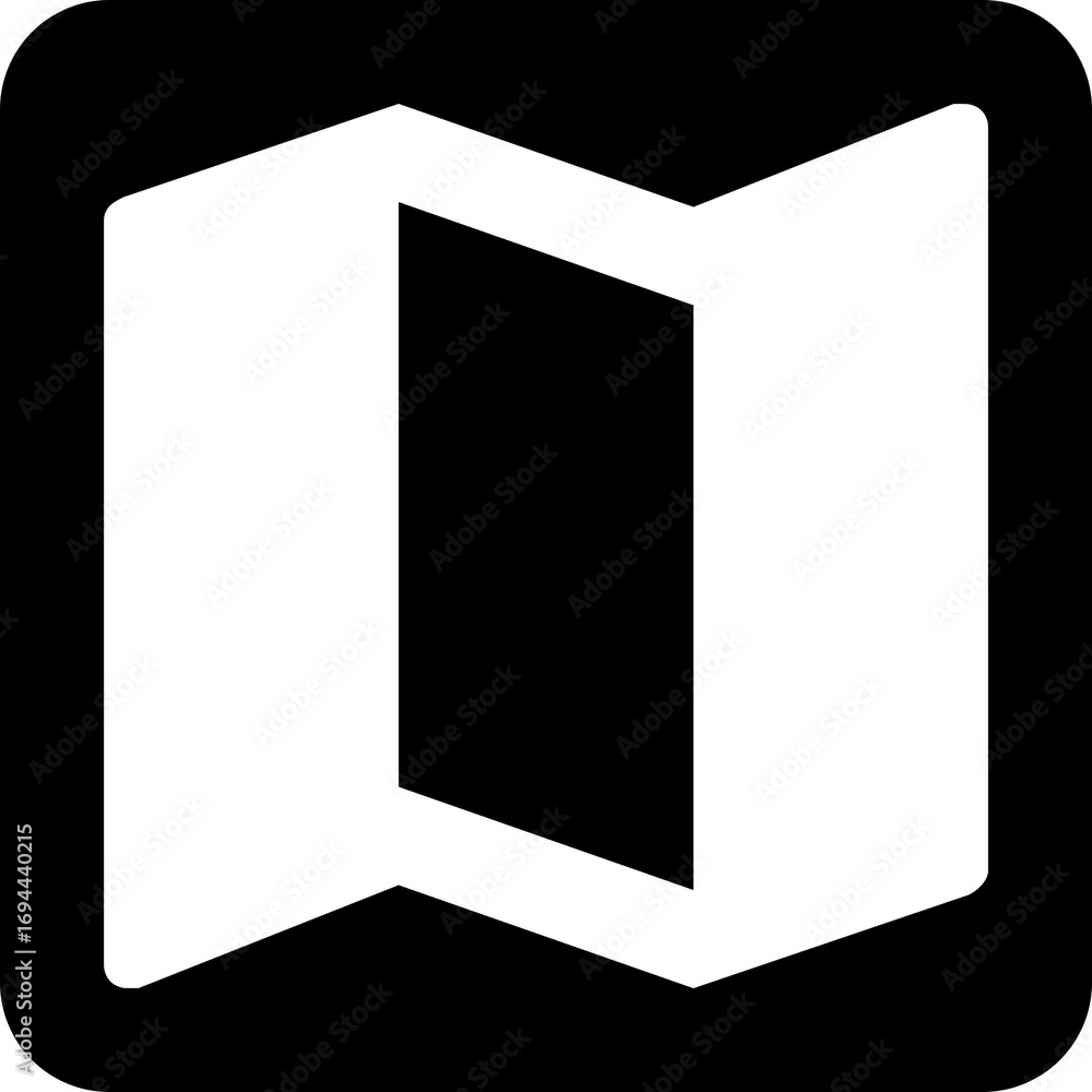 Poster classic map symbol icon for location and navigation